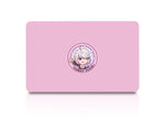 Pink gift card with kawaii klean logo in the center.