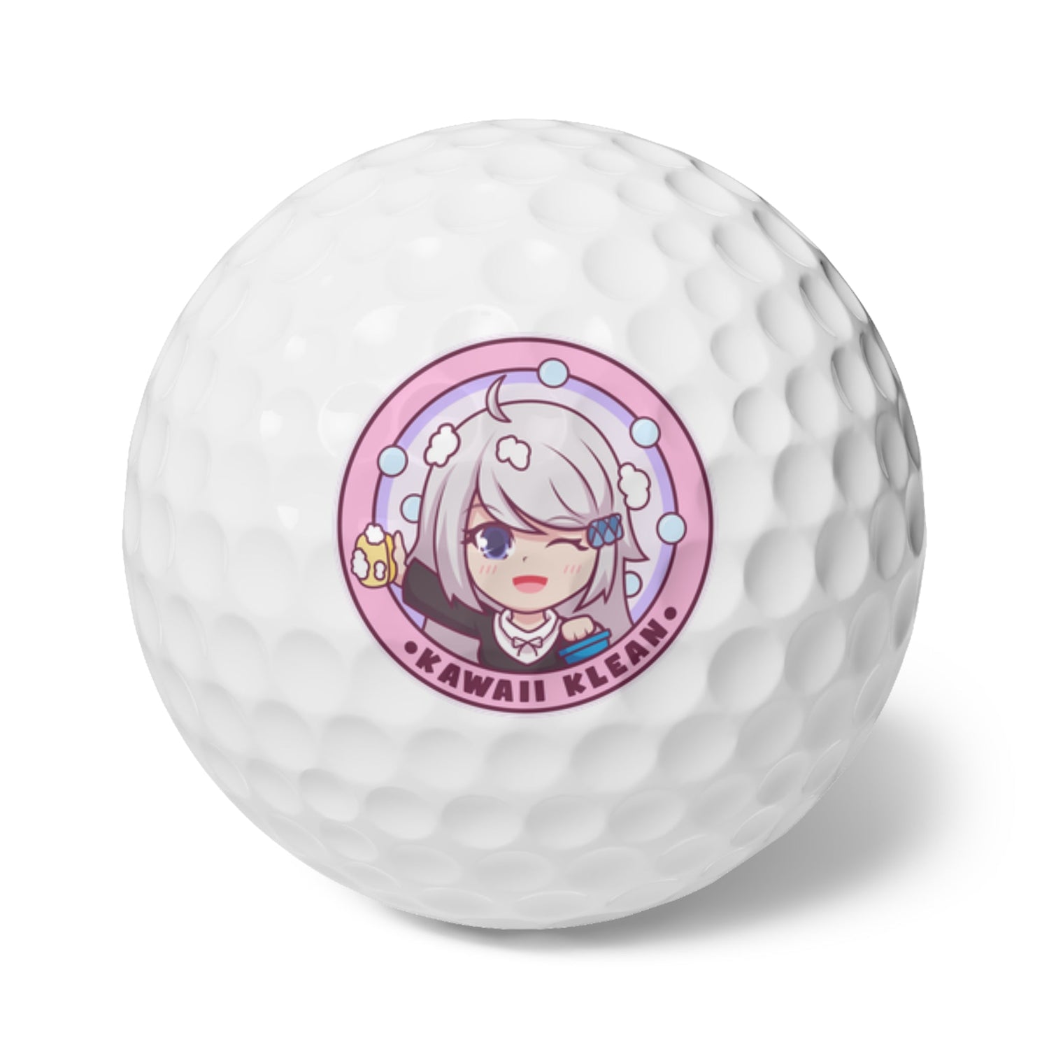 Pink Kawaii Klean Golf Balls, 6pcs - Kawaii Klean