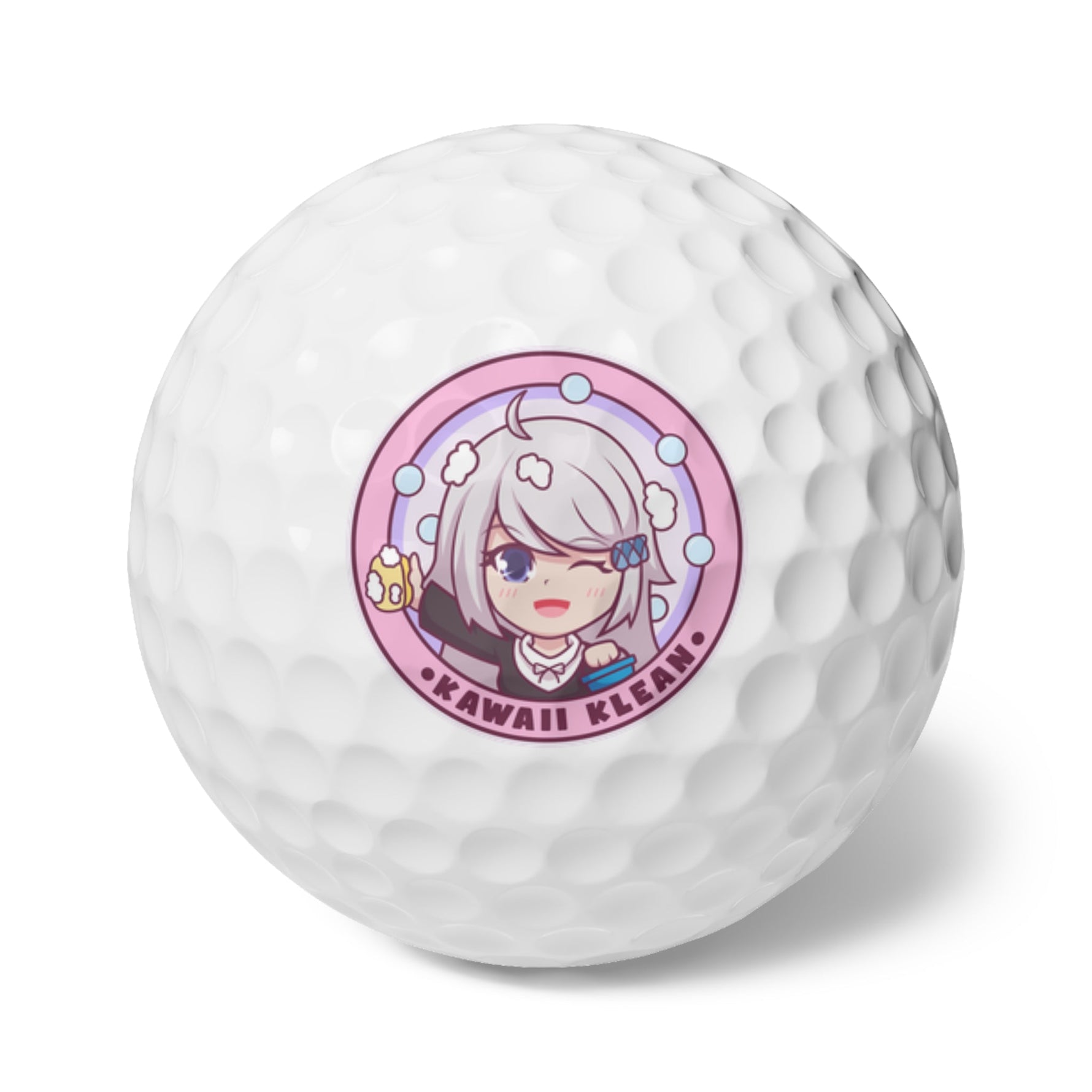 Pink Kawaii Klean Golf Balls, 6pcs - Kawaii Klean